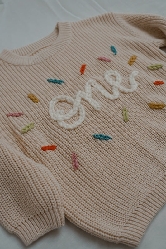 ONE - Celebration knitted jumper x Fresh Knits PRE ORDER