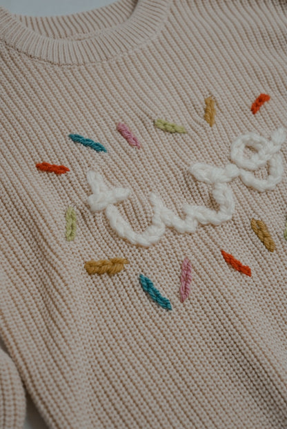 TWO - Celebration knitted jumper x Fresh Knits - PRE ORDER