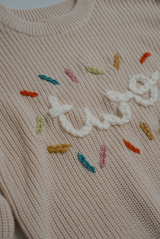 TWO - Celebration knitted jumper x Fresh Knits - PRE ORDER