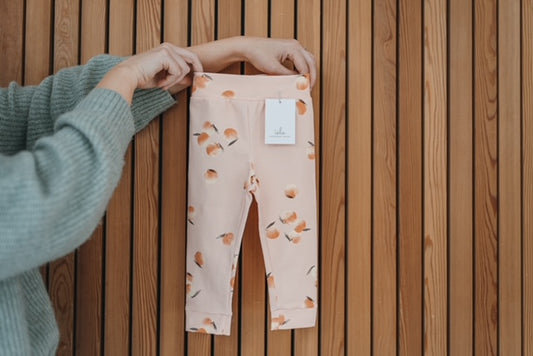 Baby Leggings - Peaches Print